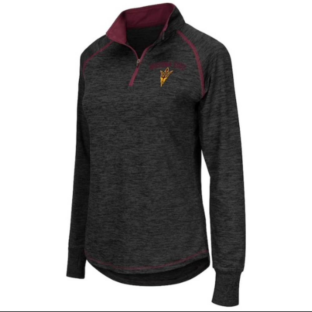 Colosseum Grey Arizona State Sun Devils 1/4 Zip